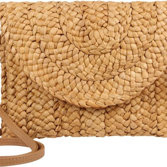 Handbags - Straw Purses for Women Summer Beach Straw s Clutch Purses Crossbody Bag Handmade
